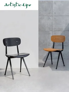 Nordic industrial stiliaus kėdė komercinės restoranas kaustytomis geležies atgal valgomojo kėdė šviesos prabanga atsitiktinis paprasta dizaineris baldai